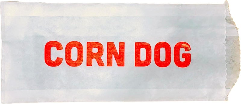 Bits N Things Printed Paper Corn Dog Bags | Party Event Carnival Fair | Classic Red & White Design | 3" x 3/4" x 7" - Pack of 1000 - Image 3